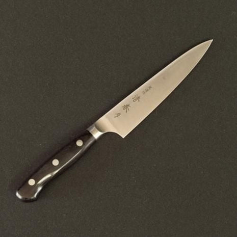 【ペティナイフ】特殊ステンレス 130mm 黒合板