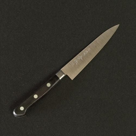 【ペティナイフ】上特殊ステンレス 120mm 黒合板