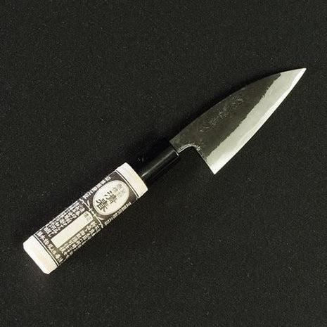 【あなご包丁】黒打小包丁 90mm プラ柄