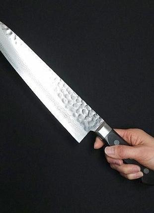 【牛刀】ダマスカス 240mm 黒合板