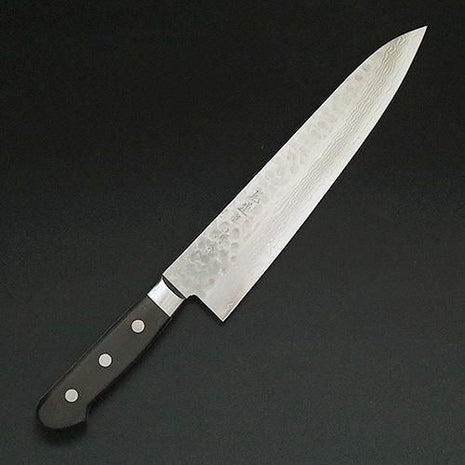 【牛刀】ダマスカス 240mm 黒合板