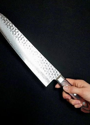 【牛刀】ダマスカス 270mm 茶合板