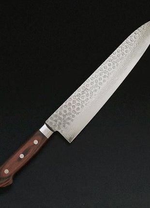 【牛刀】ダマスカス 270mm 茶合板