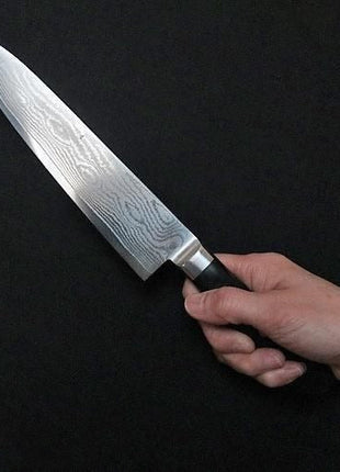 【牛刀】ダマスカス 180mm 黒合板