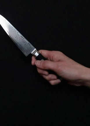 【ペティナイフ】ダマスカス 120mm 黒合板