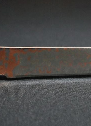 【ステーキナイフ】ダマスカス 113mm 黒緑合板（HIROナイフ）