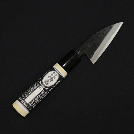 【あなご包丁】黒打小包丁 75mm プラ柄