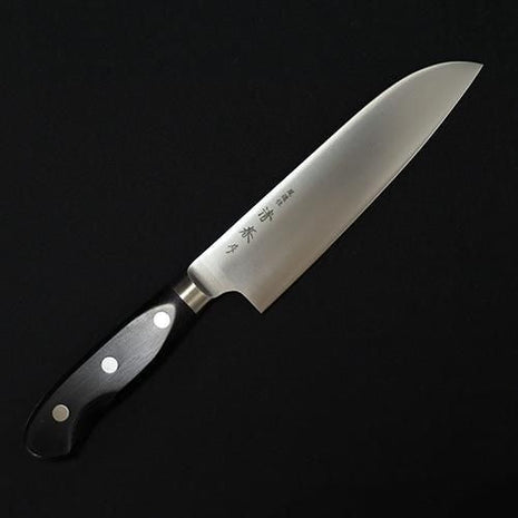 【三徳包丁】特殊ステンレス 170mm 黒合板