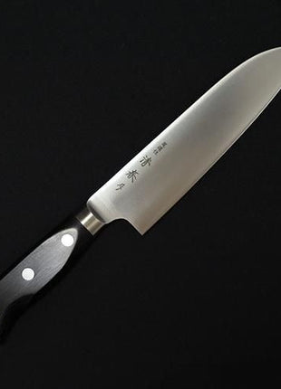 【三徳包丁】特殊ステンレス 170mm 黒合板