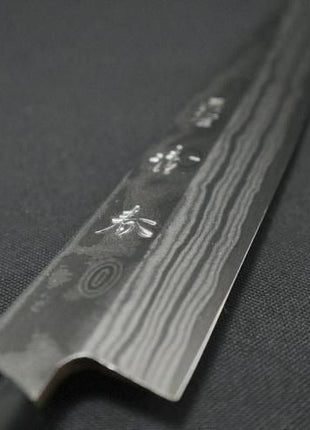 【刺身包丁】上刺身 柳刃 ダマスカス 203mm 水牛八角半丸柄