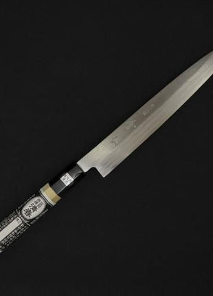 【刺身包丁】上刺身 柳刃 ダマスカス 203mm 水牛八角半丸柄