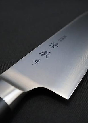 【切付包丁】特殊ステンレス 170mm 黒合板