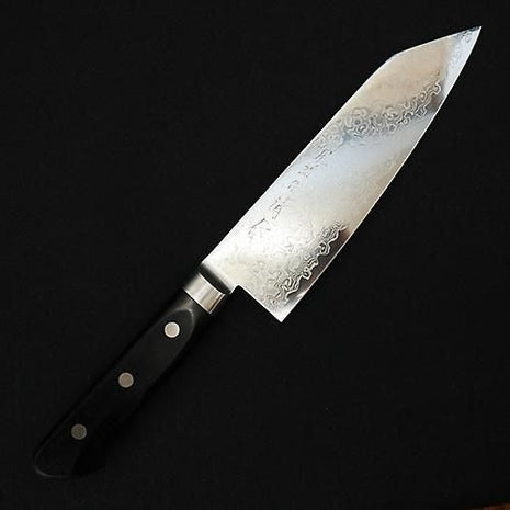 【切付包丁】ダマスカス 170mm 黒合板