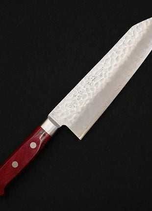 【切付包丁】槌目 185mm 赤合板