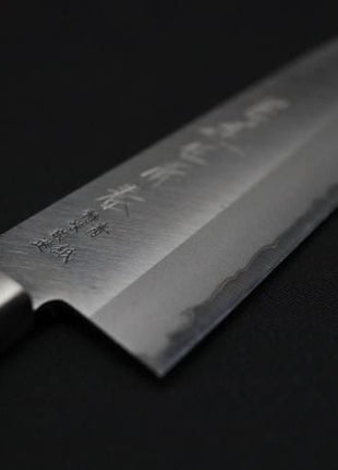 【三徳包丁】 割込青鋼 165mm 黒合板