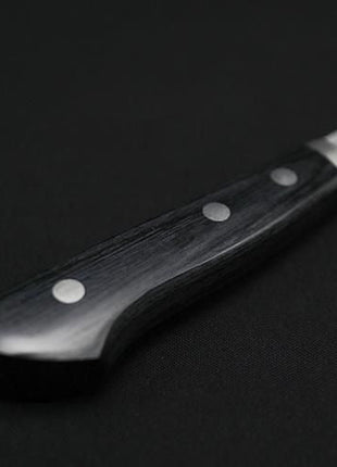 【三徳包丁】 割込青鋼 165mm 黒合板