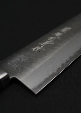 【三徳包丁】小三徳 割込青鋼 145mm 黒合板