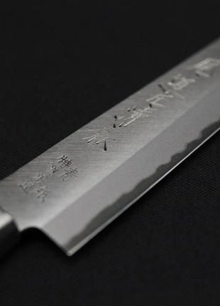 【ペティナイフ】割込青鋼 135mm 黒合板