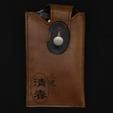 【携帯ケース】Sサイズ（刀剣鍔付）牛革