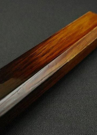 【三徳包丁】 ダマスカス 170mm 漆塗り八角柄 茶