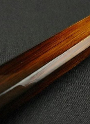 【ペティナイフ】ダマスカス 140mm 漆塗り八角柄 茶