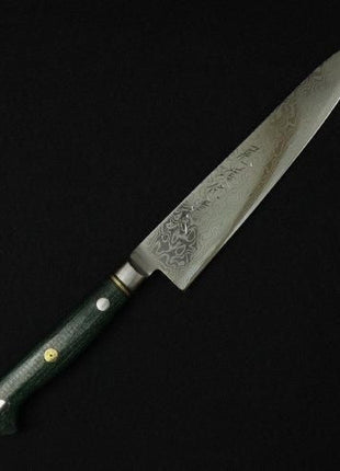 【ペティナイフ】ダマスカス 150mm グリーンマイカルタ