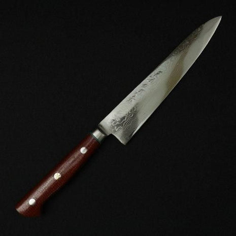 【ペティナイフ】ダマスカス 150mm レッドマイカルタ
