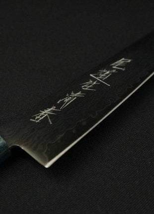 【ペティナイフ】ダマスカス 150mm ブルーマイカルタ&レインボー