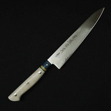 【ペティナイフ】ダマスカス 150mm ブルーマイカルタ&レインボー