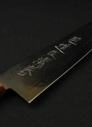 【ペティナイフ】ダマスカス 150mm オレンジマイカルタ&レインボー