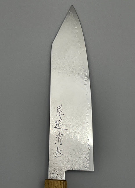 【切付包丁】ダマスカス 180mm 漆塗り柄