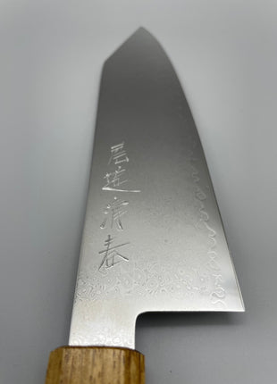 【切付包丁】ダマスカス 180mm 漆塗り柄