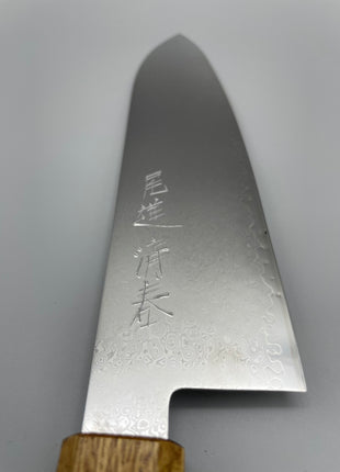【三徳包丁】ダマスカス 180mm 漆塗り柄