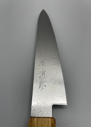 【ペティナイフ】ダマスカス 150mm 漆塗り柄