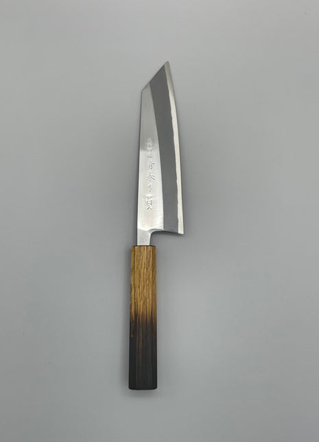 【切付包丁】 青鋼三層鋼 170mm 漆塗り柄