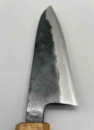 【牛刀】青鋼割込 黒打ち 165mm 漆塗り柄