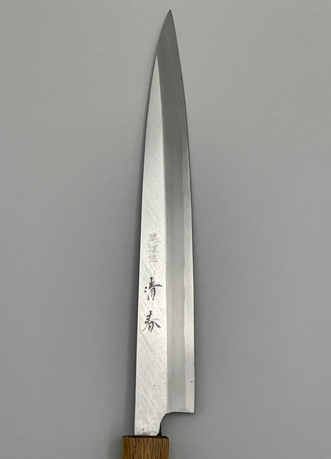 【刺身包丁】鋼（片刃） 210mm 漆塗り柄