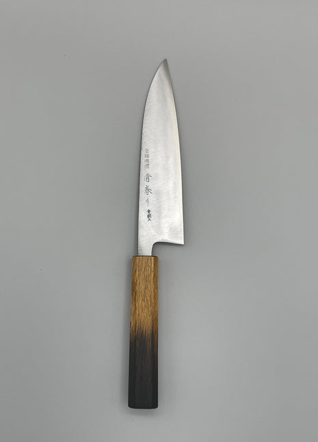 【牛刀包丁】青鋼（磨き）170mm 漆塗り柄