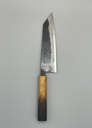 【切付包丁】青鋼（黒打ち）185mm 漆塗り柄