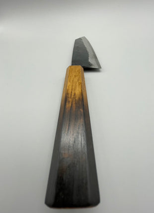 【切付包丁】青鋼（黒打ち）185mm 漆塗り柄