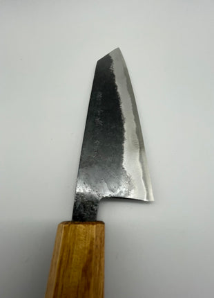 【切付包丁】青鋼（黒打ち）185mm 漆塗り柄