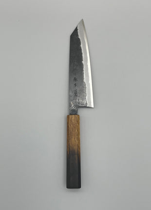 【切付包丁】青鋼（黒打ち）170mm 漆塗り柄