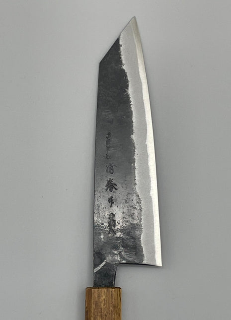 【切付包丁】青鋼（黒打ち）170mm 漆塗り柄