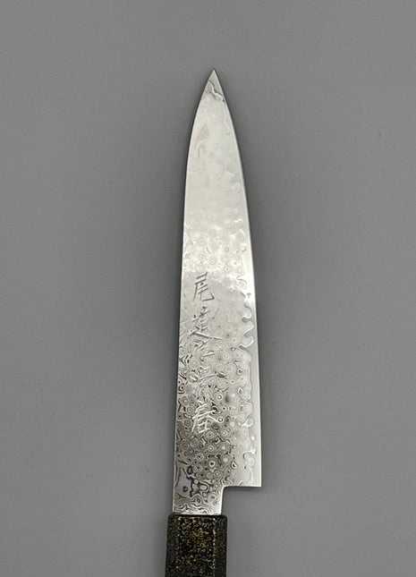 【ペティナイフ】ダマスカス 150mm 漆塗り柄　富士山と桜
