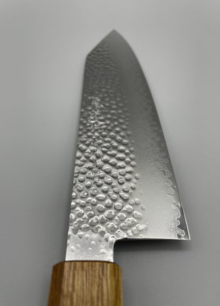 【切付包丁】槌目ダマスカス 185mm 漆塗り柄