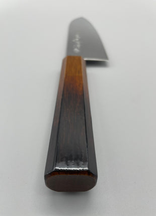 【三徳包丁】ダマスカス 185mm 漆塗り（艶漆）八角柄