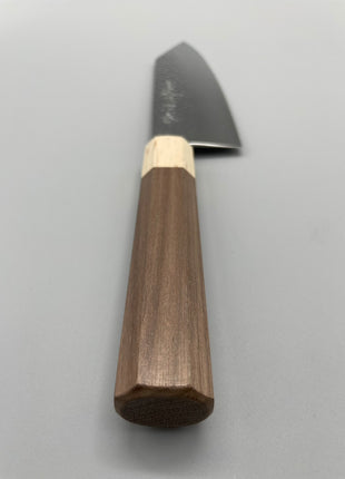 【切付包丁】槌目ダマスカス 185mm メープルとくるみ八角柄