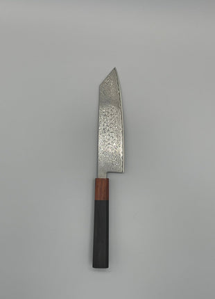 【切付包丁】ダマスカス 180mm 紫檀と黒檀八角柄