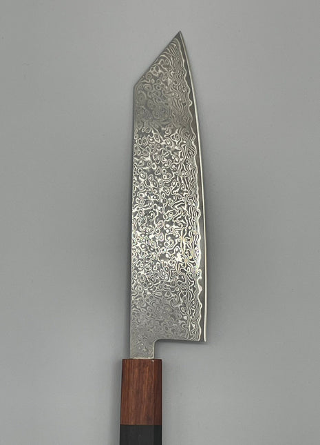 【切付包丁】ダマスカス 180mm 紫檀と黒檀八角柄