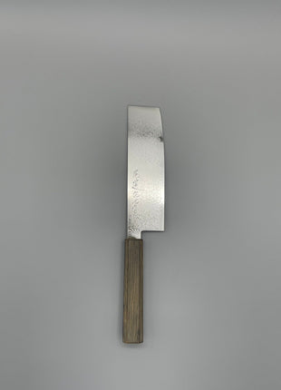 【菜切包丁】ダマスカス 166mm 漆塗り（透木目）八角柄